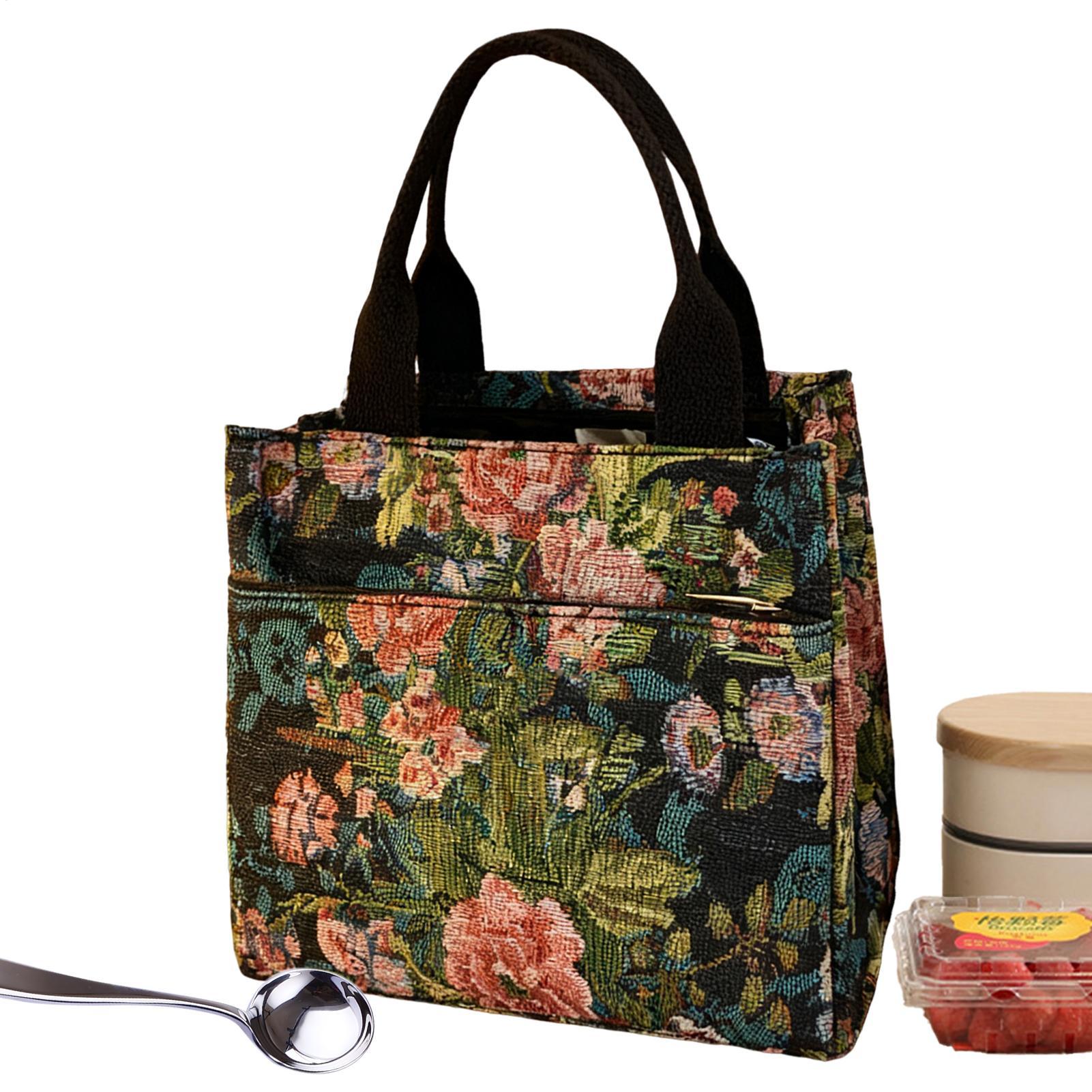 Tote Bag Sublimation - حقيبة غداء معزولة على شكل زهرة
