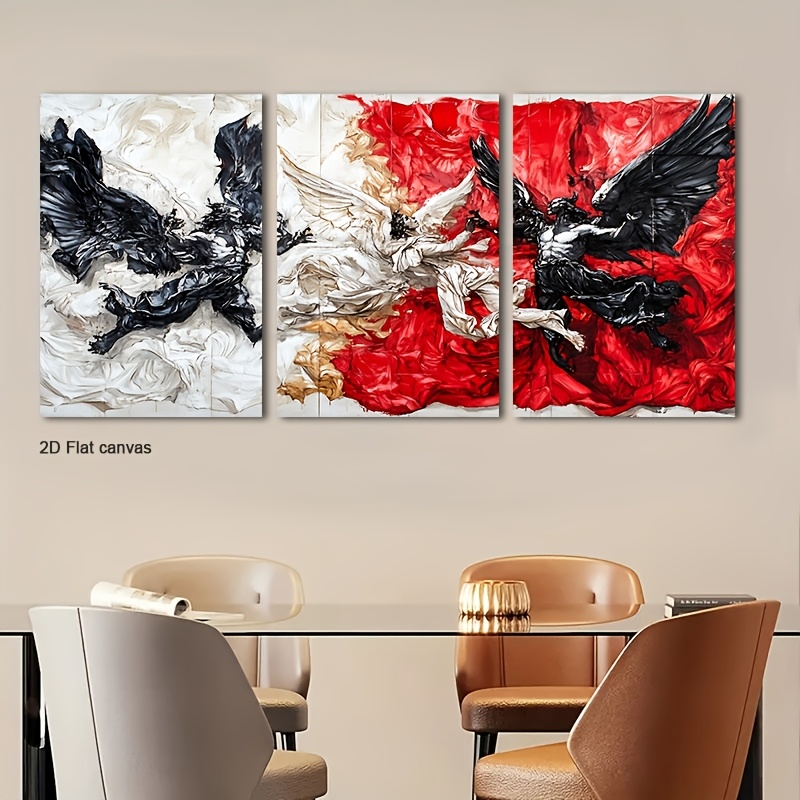 Canvas Wrap Ready - لوحة فنية جدارية ثلاثية الأجزاء بدون