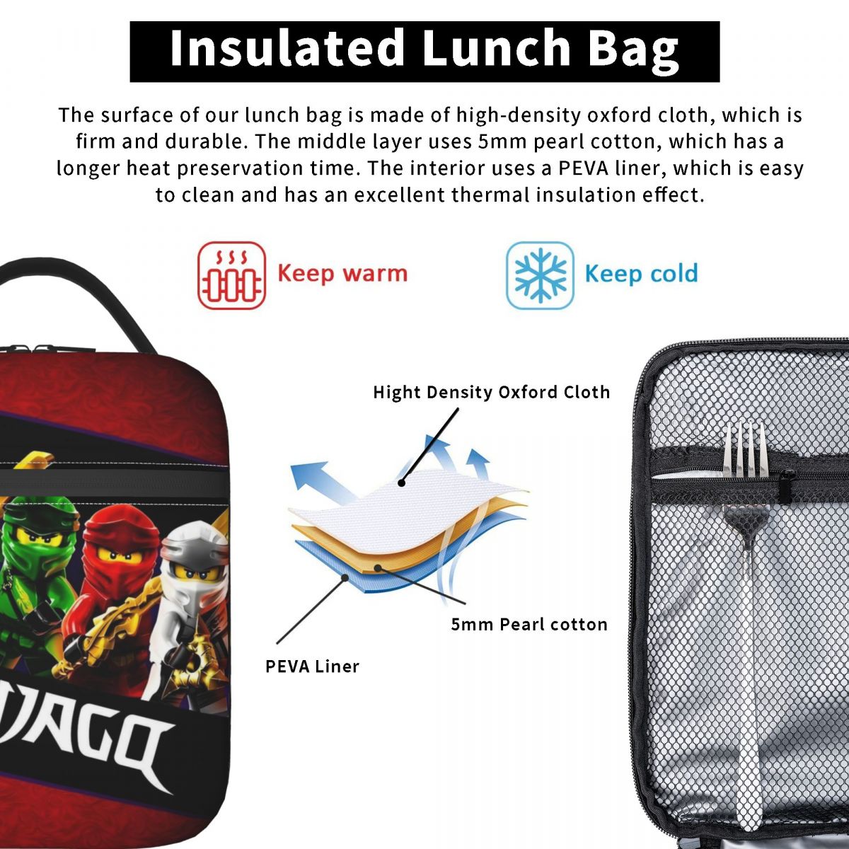 حقيبة غداء معزولة مخصصة من فان - مراجعة Tote Bag Sublimation وسعره