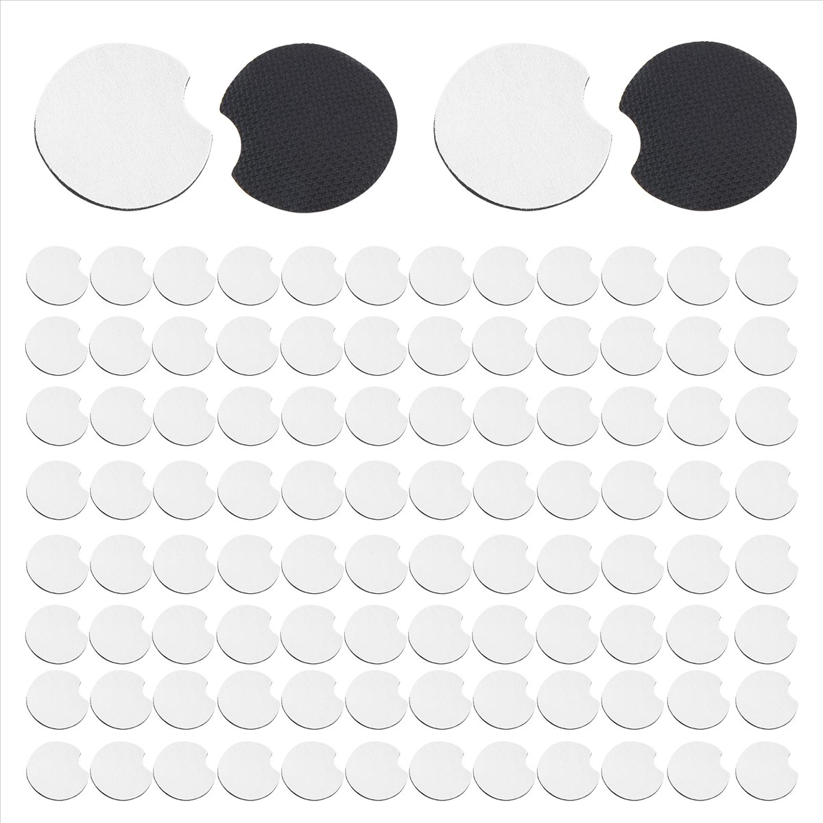 AA83 100 قطعة من قواعد الأكواب - مراجعة Coaster Sublimation Blank وسعره